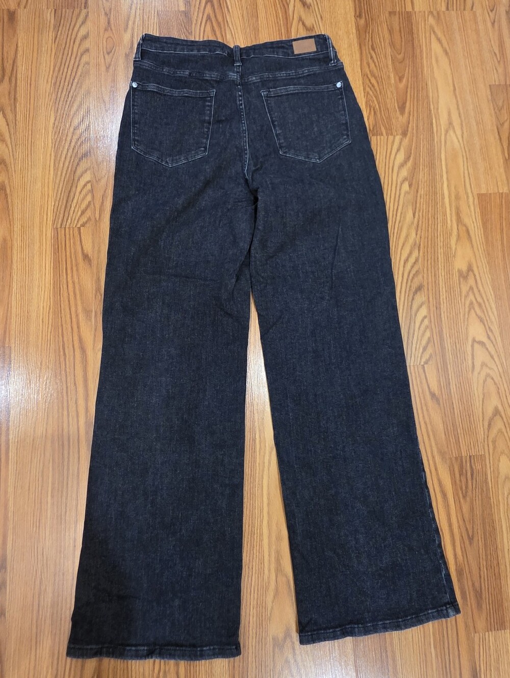 Judy Blue Nellie High Rise Button Fly Trouser Wide Leg Jeans Size 11 / 30 Black - Picture 14 of 14